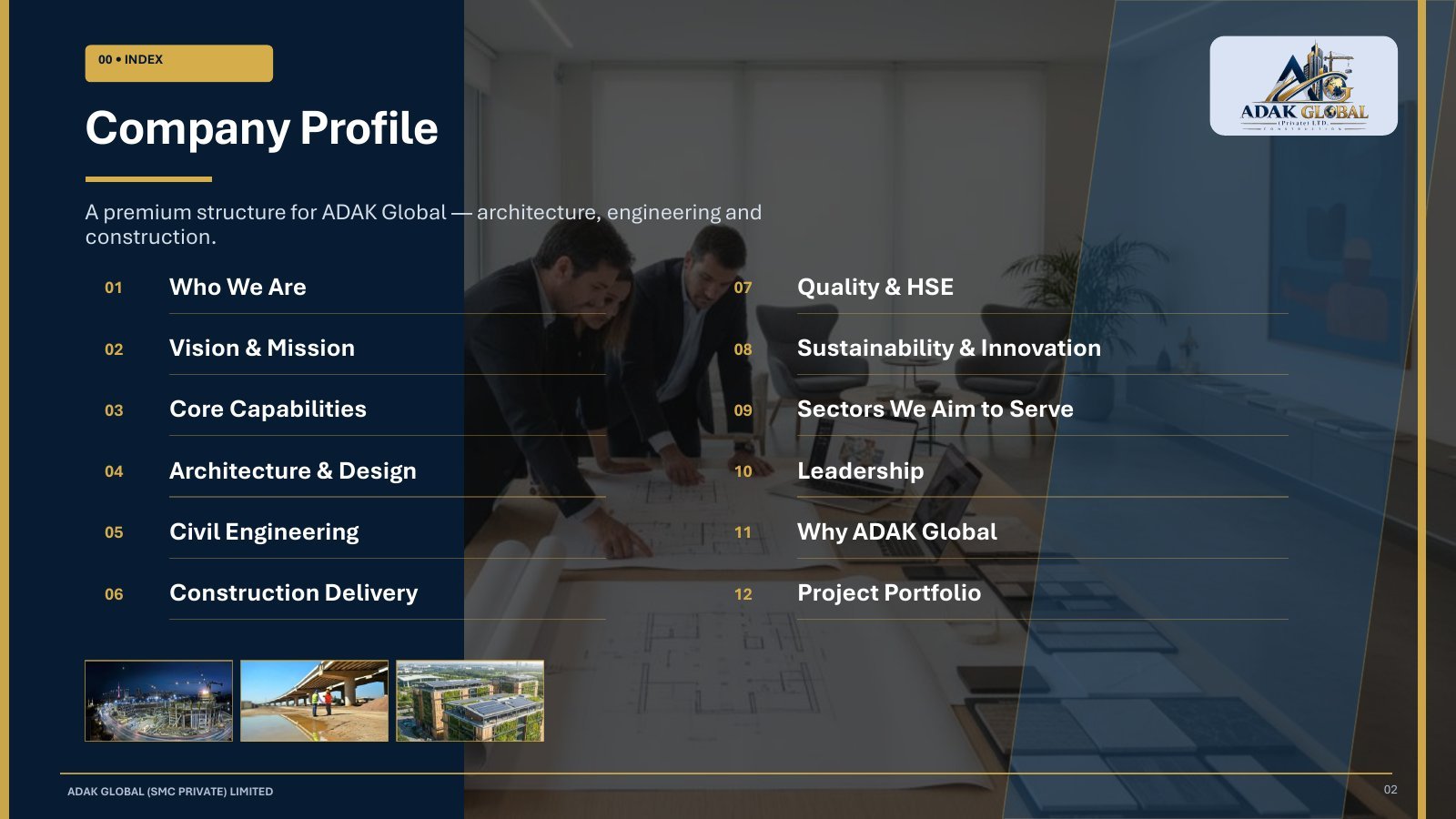 Adak Global Corporate Profile - Page 2