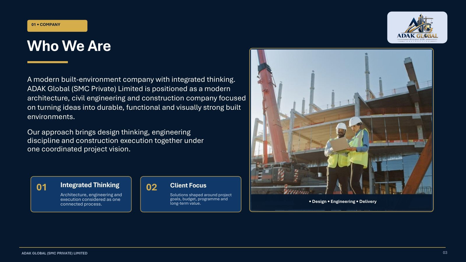 Adak Global Corporate Profile - Page 3