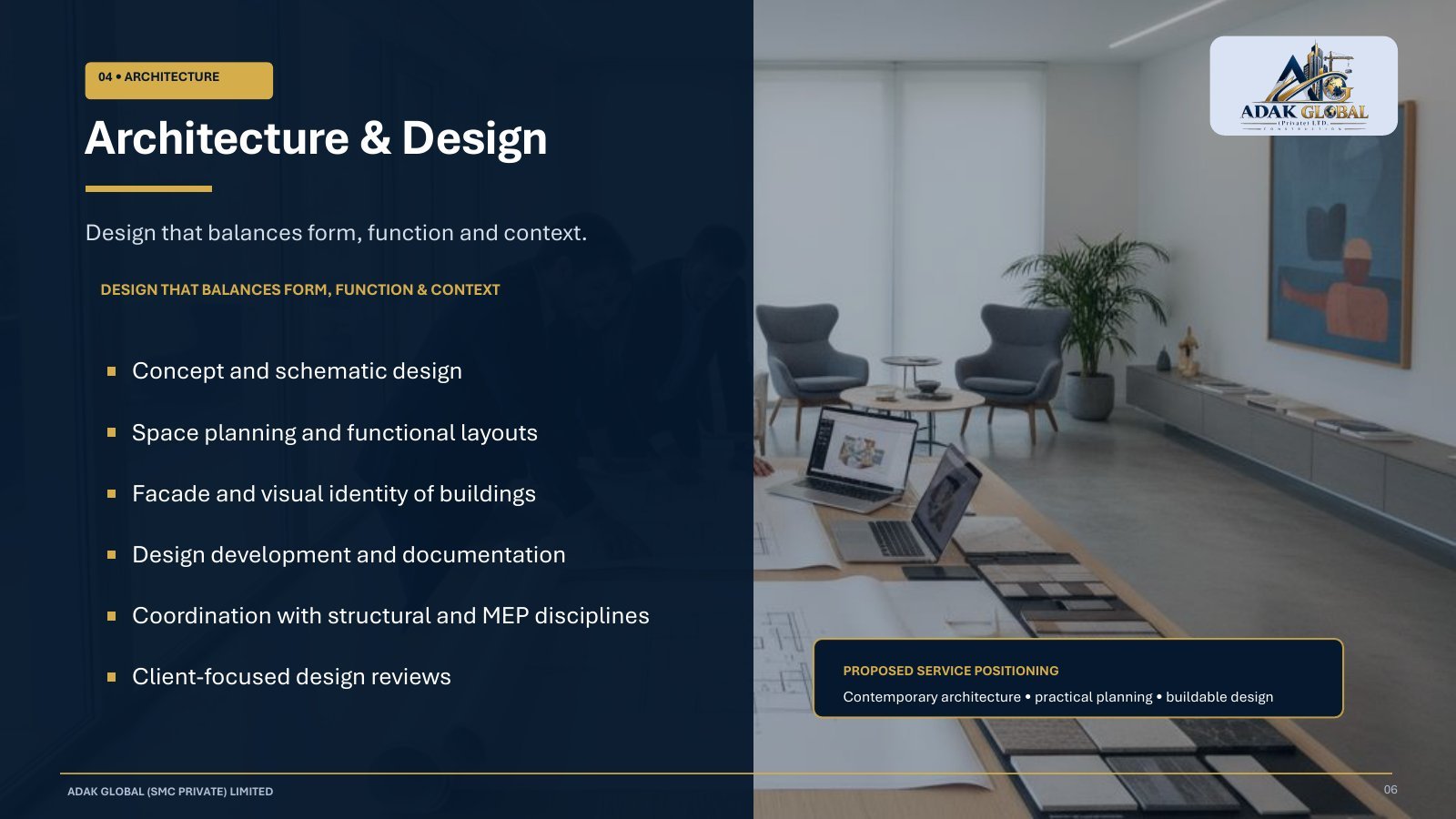 Adak Global Corporate Profile - Page 6